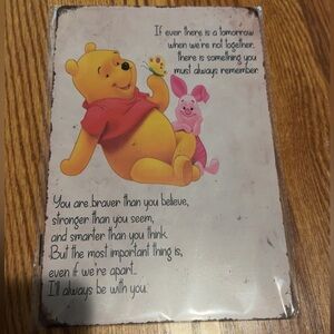 Whinnie The Pooh Nursery Sign